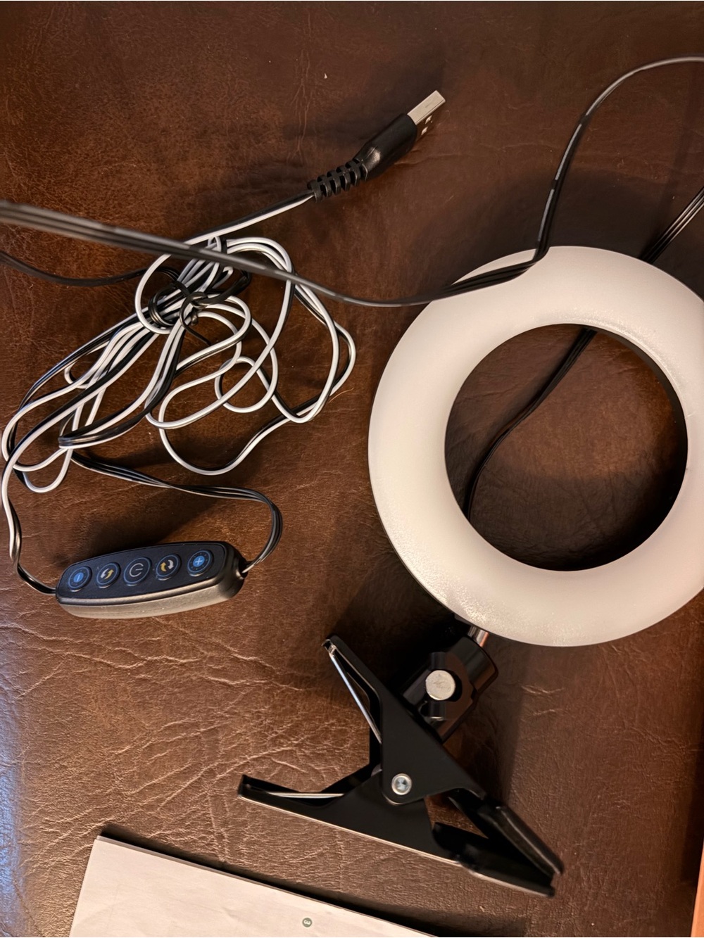 Video Conference LED Ring Light - Orange - Picture 3 of 3